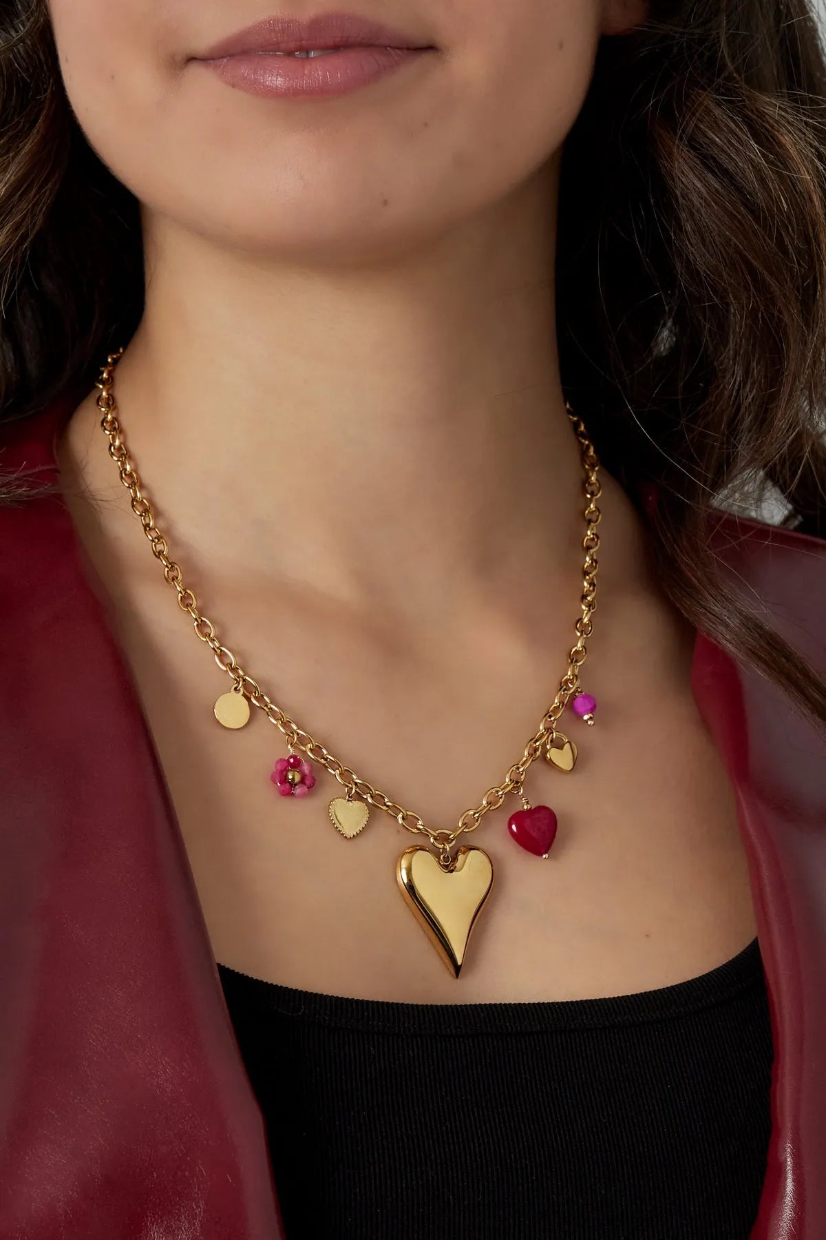 COLLIER CHARM & CHILL - FUCHSIA, COLLIERS, Necklaces, SHANI BEAUTY COLLECTION