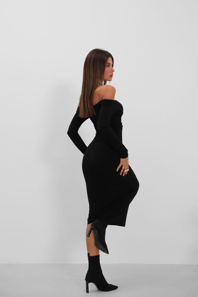 ROBE CRAYON SANDY - NOIR, ROBE, Dresses, SHANI BEAUTY COLLECTION