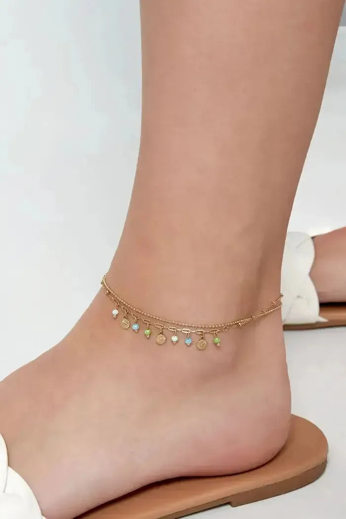 BRACELET DE CHEVILLE PALOMA, BRACELET DE CHEVILLE, Anklets, SHANI BEAUTY COLLECTION