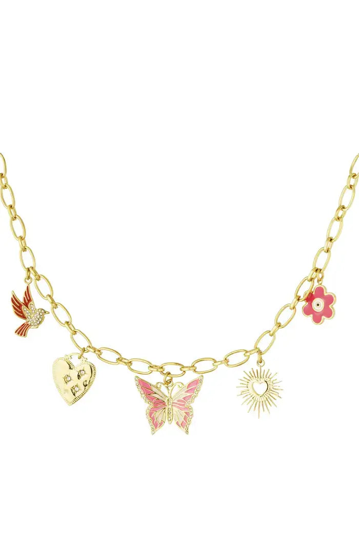 COLLIER CHARMS PAPILLON