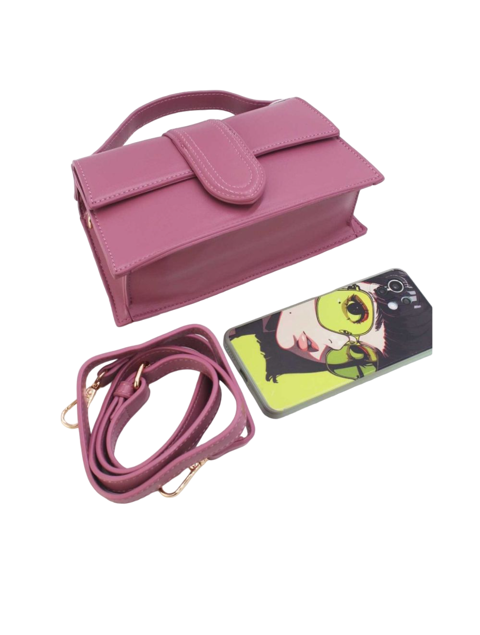 PETIT SAC A MAIN A LANGUETTE, sacs, Clutch Bags, SHANI BEAUTY COLLECTION