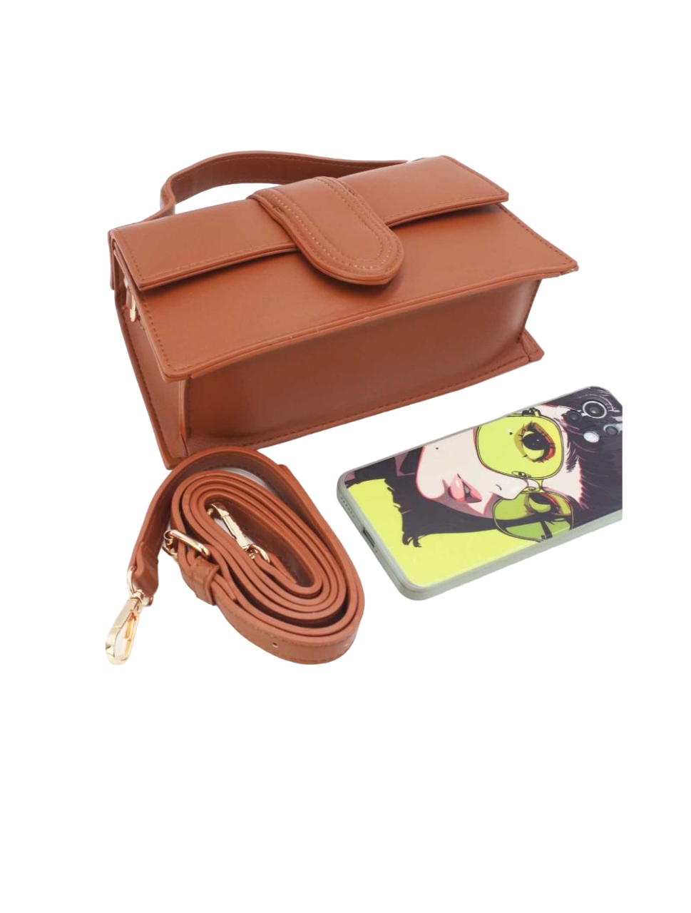 PETIT SAC A MAIN A LANGUETTE, sacs, Clutch Bags, SHANI BEAUTY COLLECTION